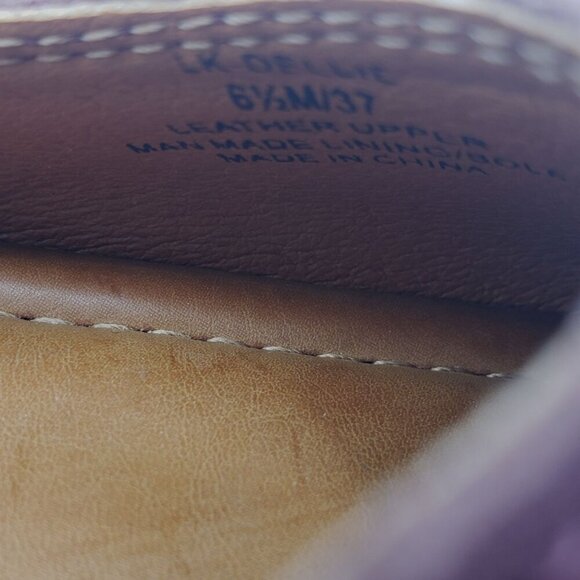 Lucky Brand Dellie Ballet Flat Womens 6.5 Red Suede Slip On - Picture 9 of 9